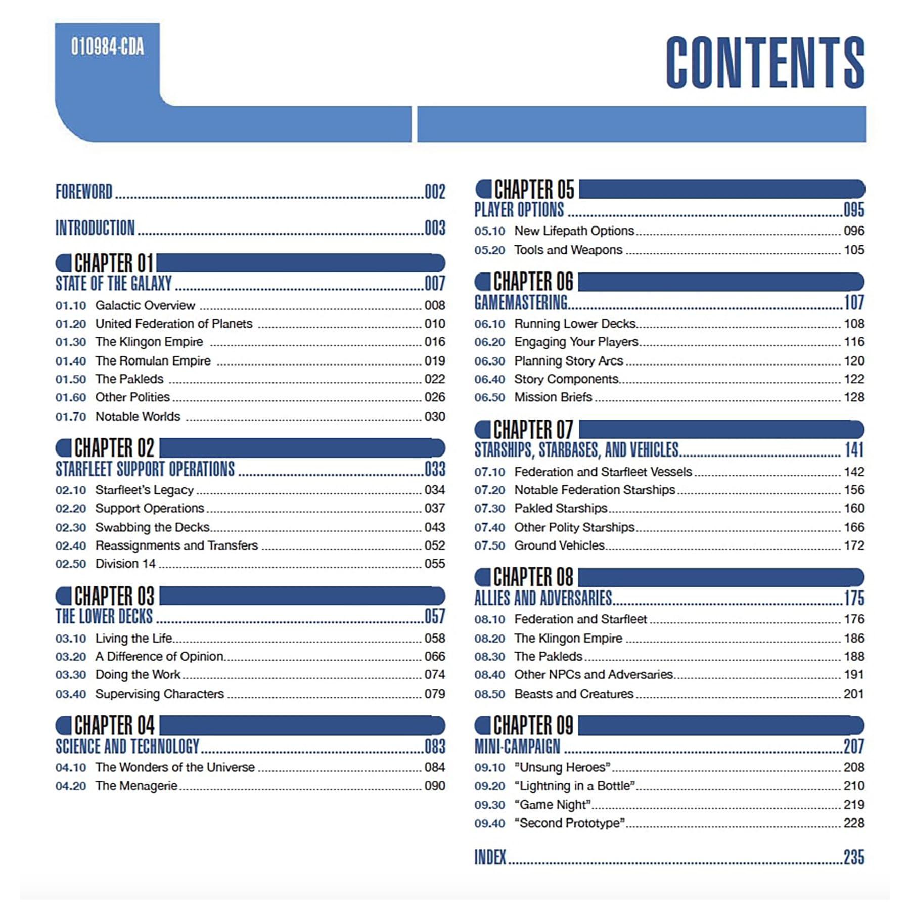 Modiphius Modiphius: Star Trek Adventures Star Trek: Lower Decks Campaign Guide - Expansion Hardcover RPG Book, New Content, Black