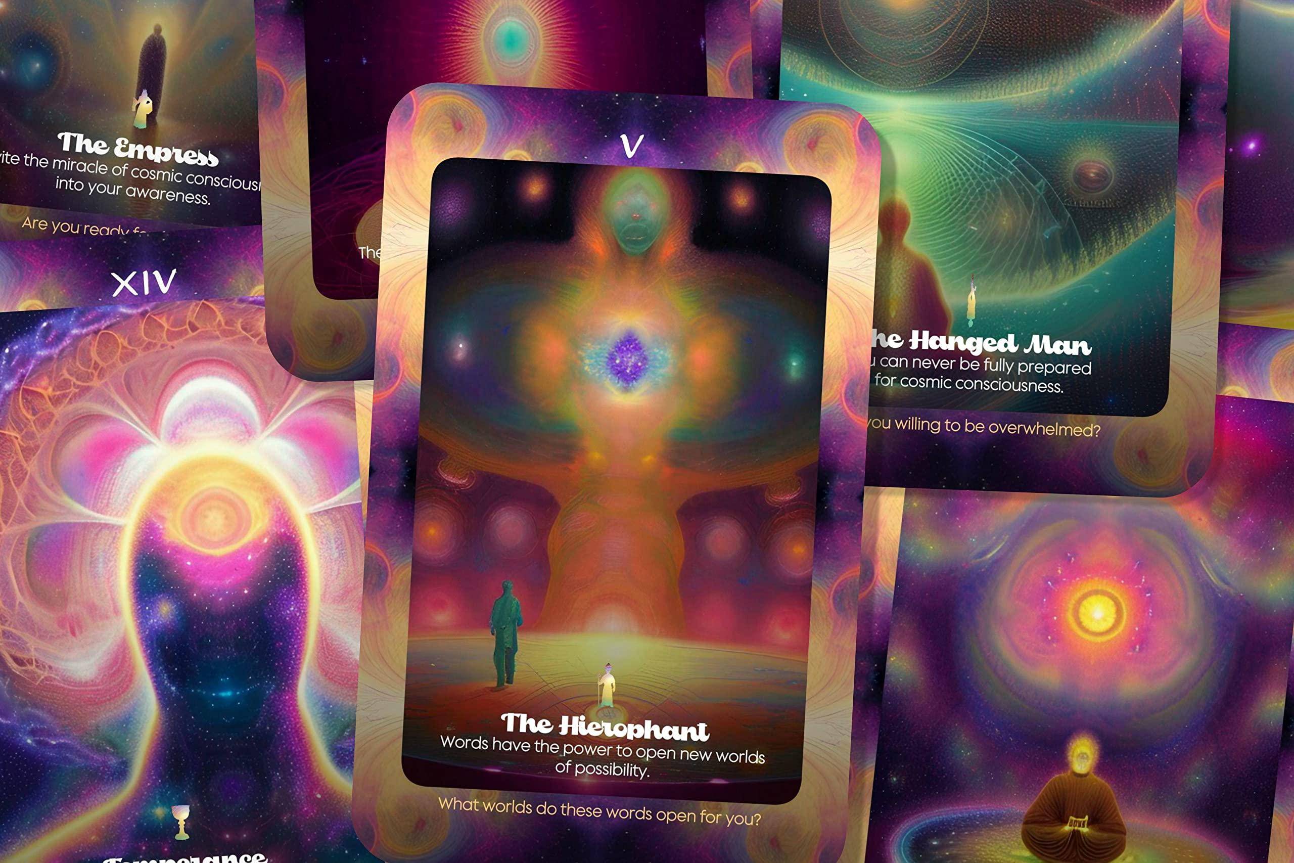 IBIZA TAROT Ibiza Tarot- Cosmic Consciousness - 22 Major Arcana| Fortune Telling Tarot Cards Deck for Beginners| Authentic Tarot Experience - Set of 22 Cards