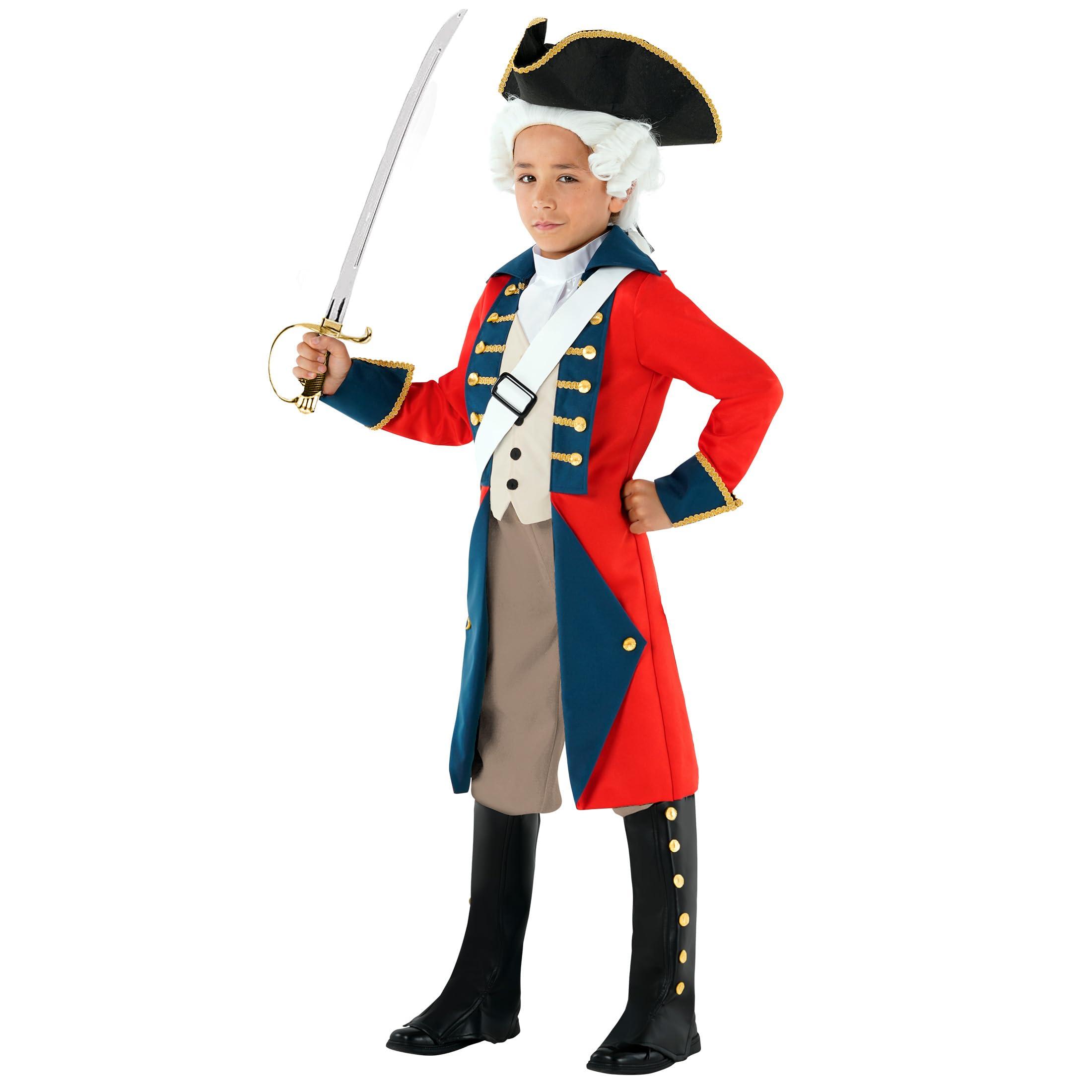 Morph Morph - Revolutionary War Costume Kids - Colonial Costume Boys - British Red Coat Costume - Napoleon Costume Kids S