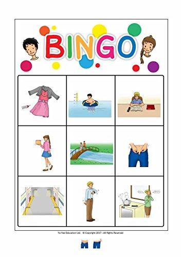 Yo-Yee Flashcards Adjectives Flashcards in Chinese Language - Set 3 - Flash Cards with Matching Bingo Game for Toddlers, Kids, Children and Adults to Learn Mandarin