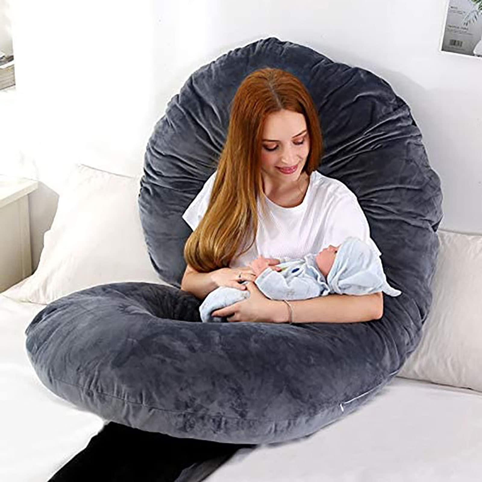 adsfvjndjcvdjcnjzsd Full-Body Pillow for Pregnant Women has a Removable and Washable Cover to Support The Pregnant Woman's Body