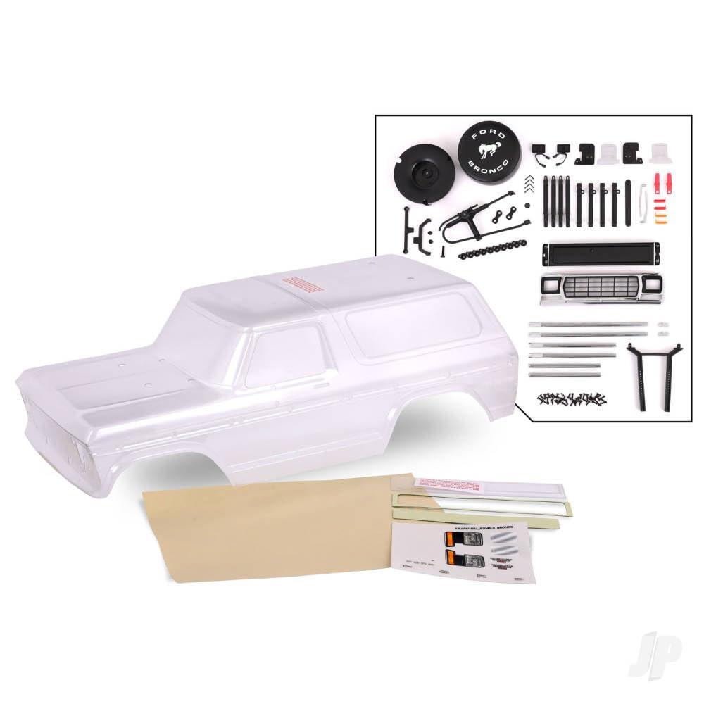 Traxxas Body 79 Bronco Complete Clear W/ACCY