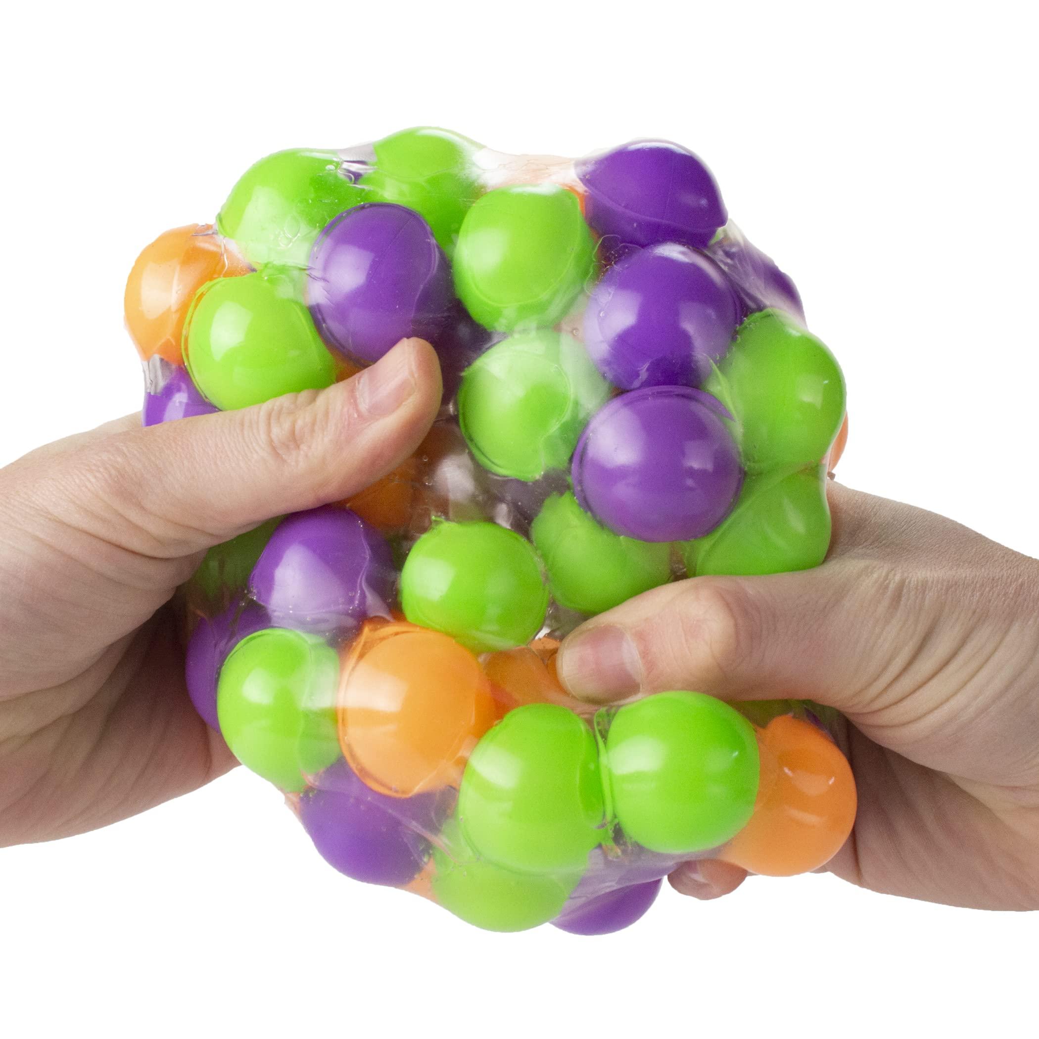 Play Visions Giant Molecule Stress Ball: Squish, Stretch, and Squeeze This Giant Orb Packed With Goo-Covered Spheres
