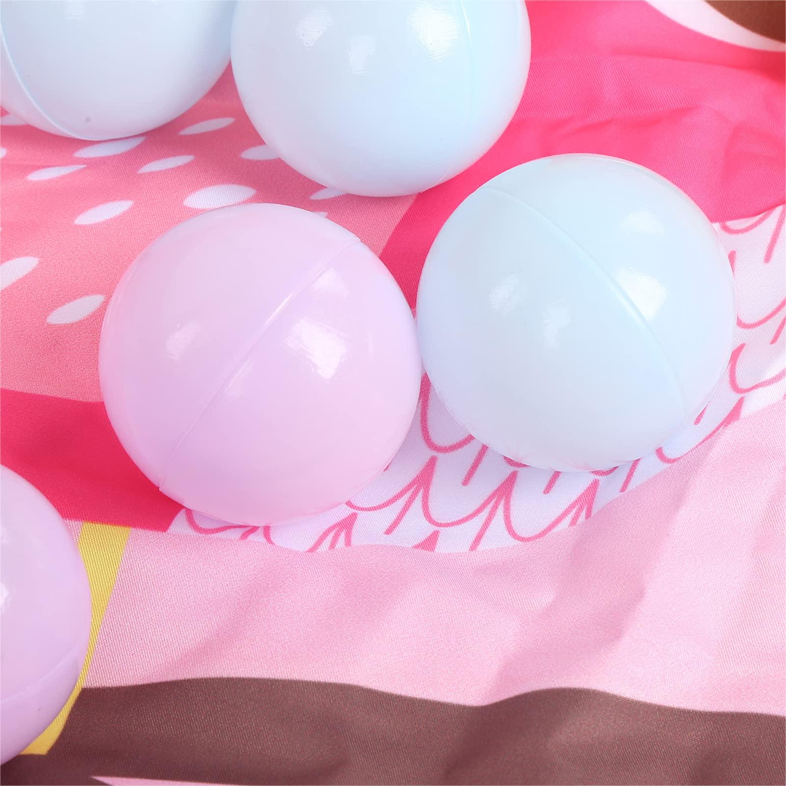 Meiyya Baby Play Mat, Baby Play Gym, 31.5 x 31.5 x 21.6in Baby Playmat Gym Infant Gym Exercise Baby's Visual Baby Gym Baby Activity Mat for Newborn Sensory Play(Pink)