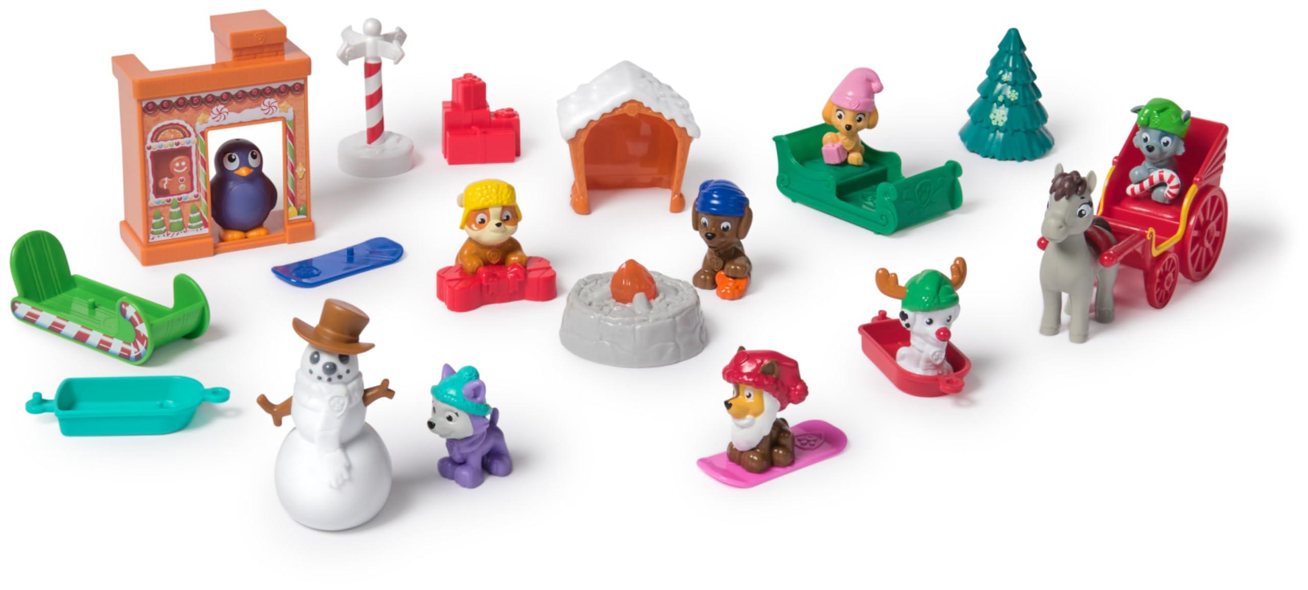 Paw Patrol Paw Patrol: 2024 Advent Calendar with 24 Surprise Toys - Figures, Accessories and Kids Toys for Boys & Girls Ages 3 and up!