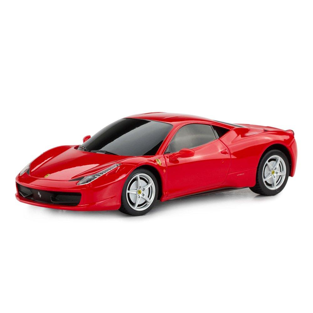 RASTAR RASTAR Ferrari Remote Control Car, 1/24 Scale Ferrari 458 Italia Model Car, Red Ferrari Toy Car