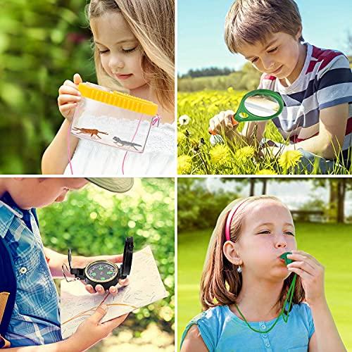 kizplays Outdoor Explorer Kit Gifts Toys,Kids Binoculars Set,Outdoor Exploration Set,Best for 8+ Year Old Boy and Girl,Kids Adventure Kit,Children Outdoor Educational Kit(22 PCS)