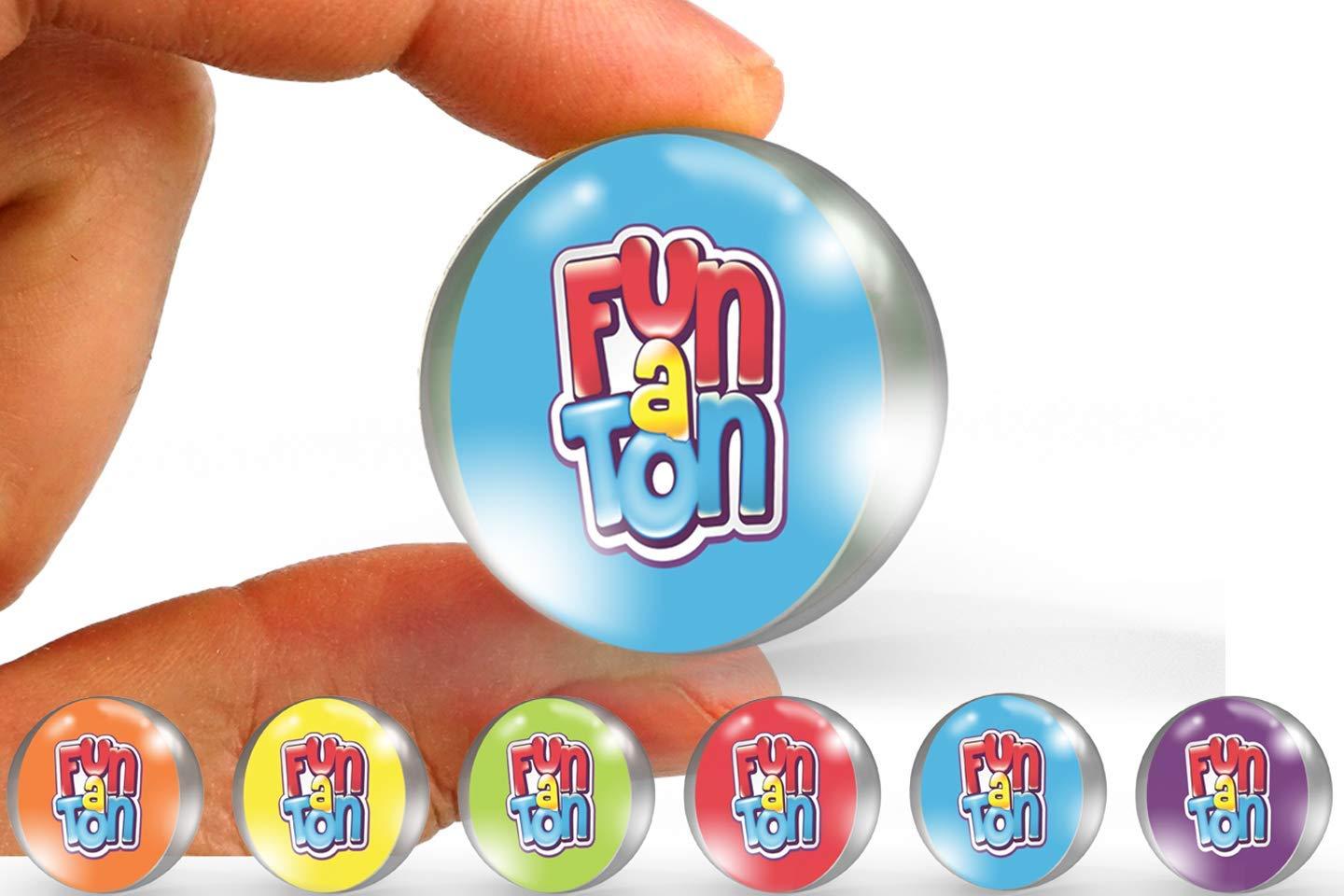 JA-RU JA-RU Jumbo Jax Toy Set w/Rubber Ball (12 Jax Set) Rainbow Neon Color Jacks Game for Kids & Adults. Classic Retro Toys. Bulk Birthday Party Favors Vintage Stocking Stuffers Pinata Filler. 731-12p