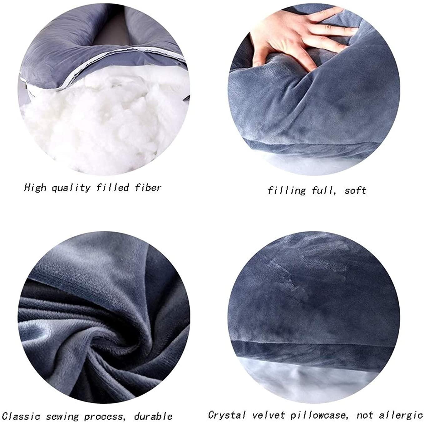 LIANGJUANG LIANGJUANG maternity pillow pregnancy body pillow body pillow for pregnancy Body Pillows for Adults U-Shaped Body Pillow Maternity Pillow for Sleeping Full Body Support, Body Pillow for Pregnant Women