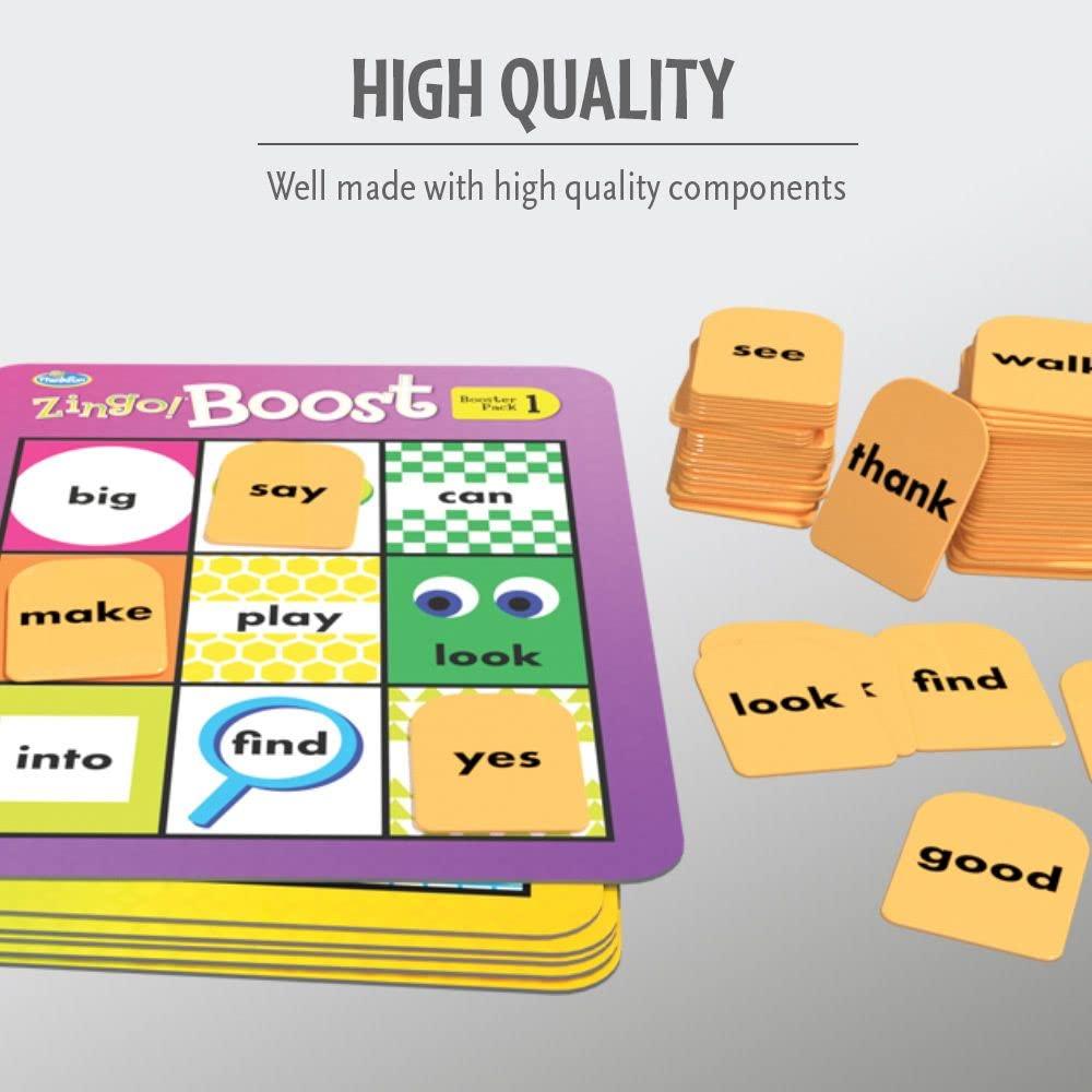 Think Fun Think Fun Zingo! Sight Words Boost - Engaging Brain Game | Expansive Vocabulary Builder | Stimulates Memory & Concentration | for Kids Aged 4 and Up | Expansion Pack (76472)