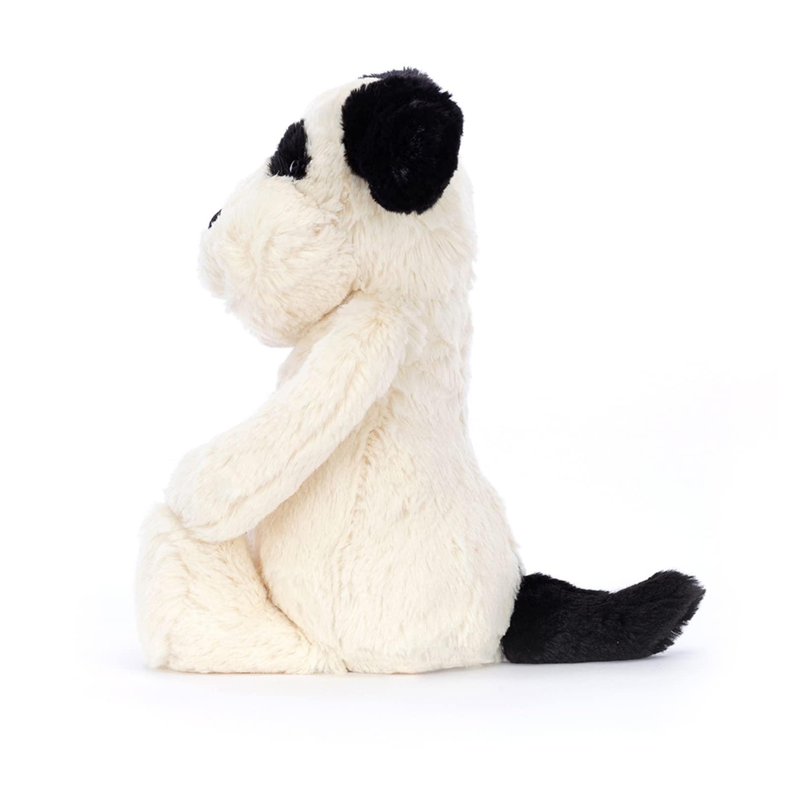 Jellycat Jellycat Bashful Black and Cream Puppy Stuffed Animal, Medium 12 inches | Dogs and Puppies Plush Toy | Classic Children\'s Gift
