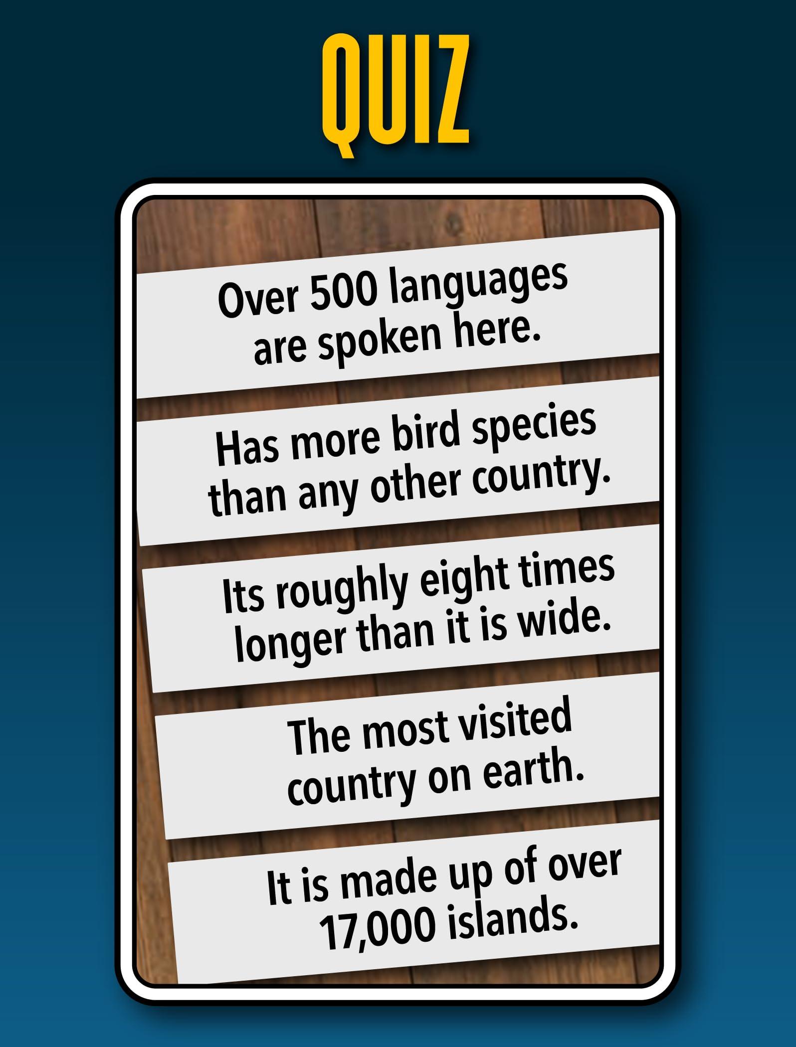 100 PICS Smart Cards Countries, 7-Games-in-1 (Trumps, Pairs, Guess Who, Happy Families, Rummy, and More)