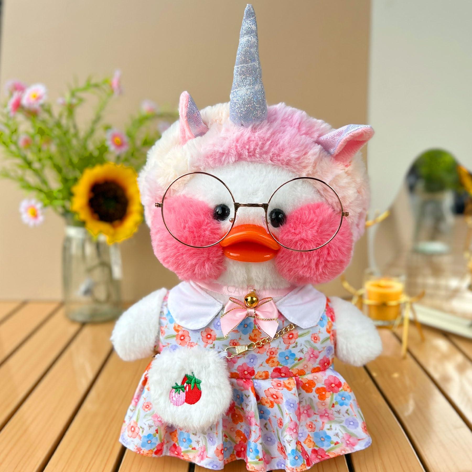 MOMIU MOMIU Duck Plush Clothes/Accessories Sets,11Pcs Duck Stuffed Animal Clothes, Fit 12 in Stufeed Animal Clothes