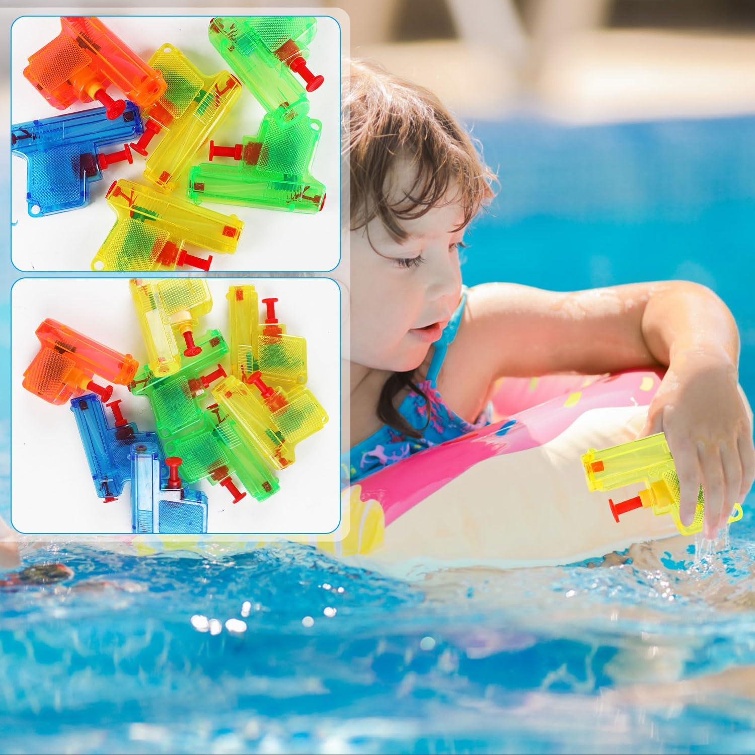 DIYASY DIYASY 32 Pack Mini Water Guns Bulk, Small Water Gun Squirt for Kids Pistol Soaker Beach Toys Swimming Pool Party Favors for Toddlers Ages 4-8 3-5