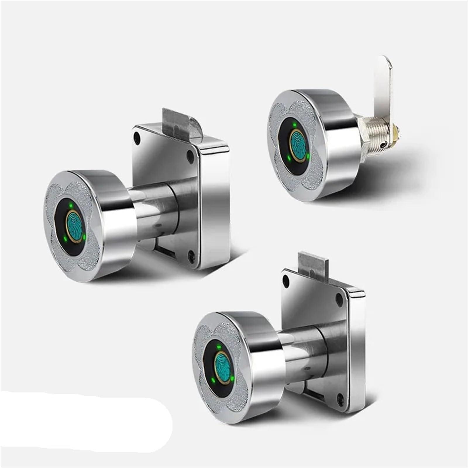 FANGZHNHT Biometric Intelligent Cabinet Lock Keyless Furniture Drawer Wardrobe Express Cabinet Fingerprint Drawer Lock 1Pcs(103-20-2)