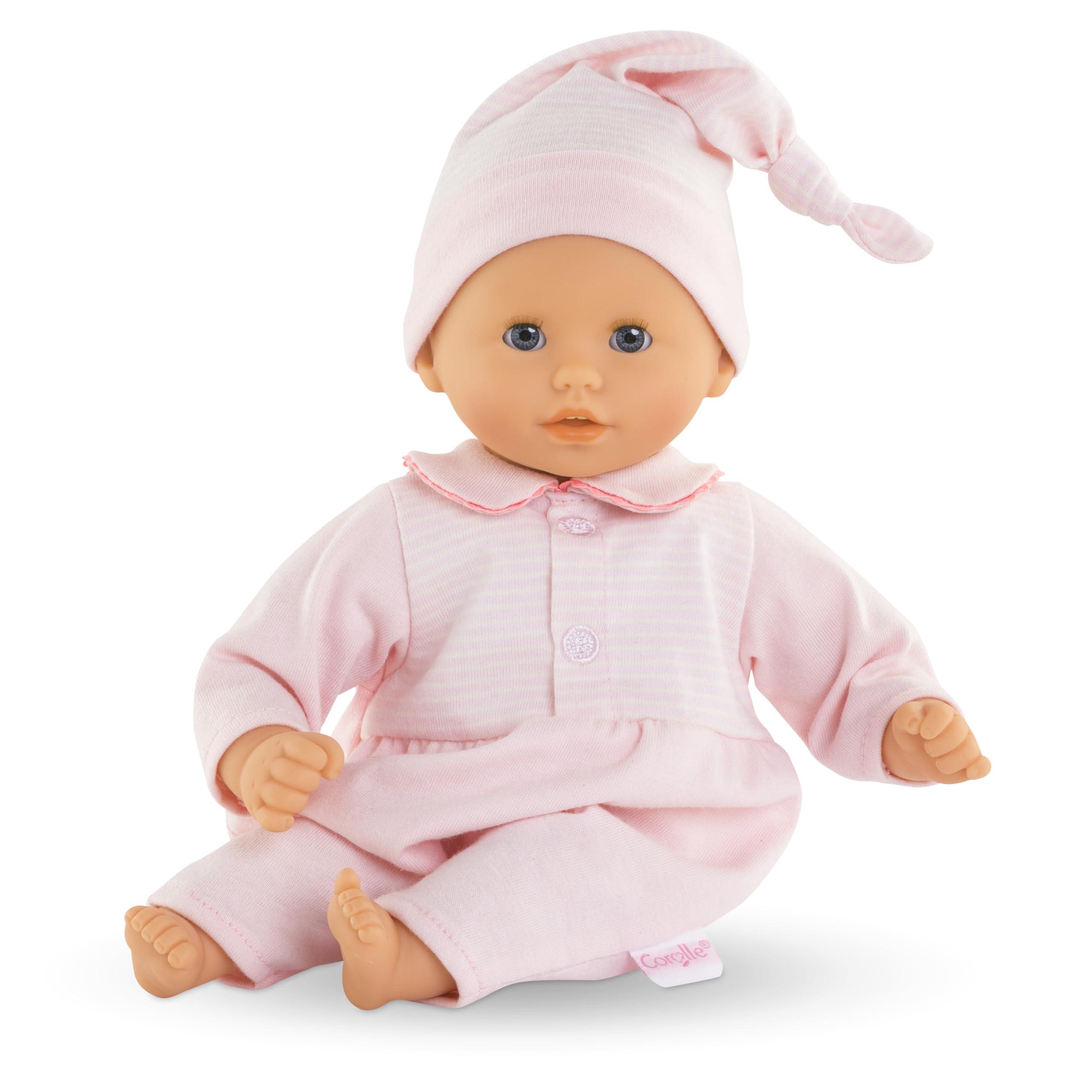 Corolle Corolle Bb Calin Charming Pastel Baby Doll - 12\" Soft Body Doll with Pink Outfit, Sleeping Eyes Open and Close, Vanilla-Scented, for Kids Ages 18 Months and up