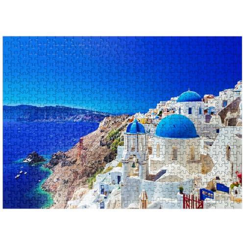 MyPuzzle.com MyPuzzle The Town of Oia On The Island of Santorini Greece - Premium 500 Piece Jigsaw Puzzle for Adults
