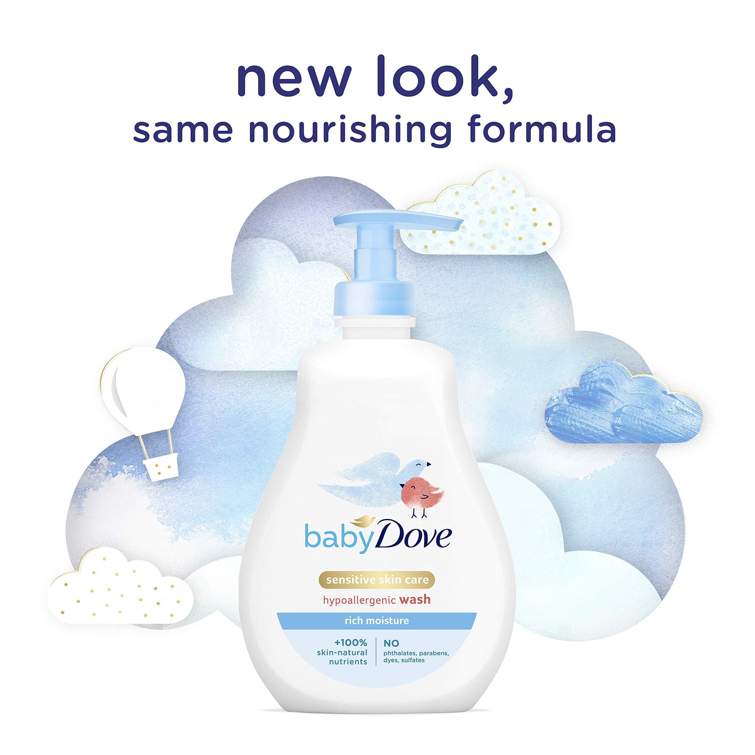 Baby Dove Baby Dove Tip to Toe Baby Wash and Shampoo For Baby's Delicate Skin Rich Moisture, Tear-Free and Hypoallergenic 13 oz
