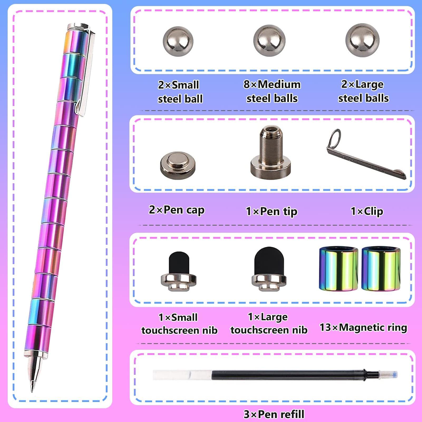 YYMHMF Fidget Pen Gifts For Teenage Girls - Magnetic Pen Cool Gadgets Teen Boys Gift Ideas - Magnet Pen Cool Things For Adults Kids Teens - Best Gift For 10 11 12 13 14 15 Year Old Boy - Novelty Toy For 8-12