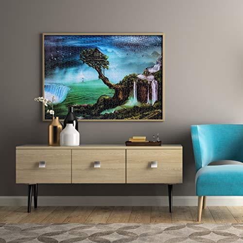 Ingooood Ingooood- Jigsaw Puzzle 1000 Pieces- Fantasy Series- Home on The Waterfall Tree_IG-0649 Entertainment Toys for Adult Special Graduation or Birthday Gift Home Decor