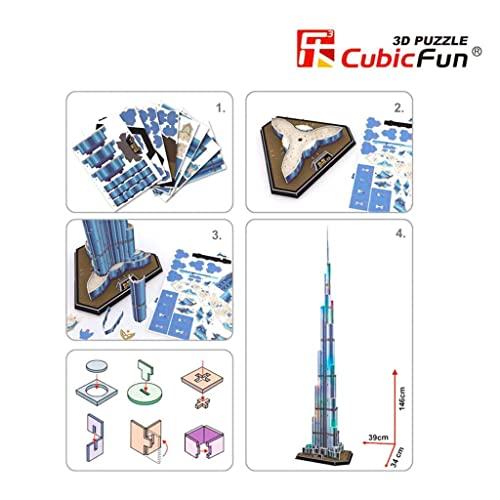 CubicFun LED 3D Puzzle 136 Pieces Burj Khalifa