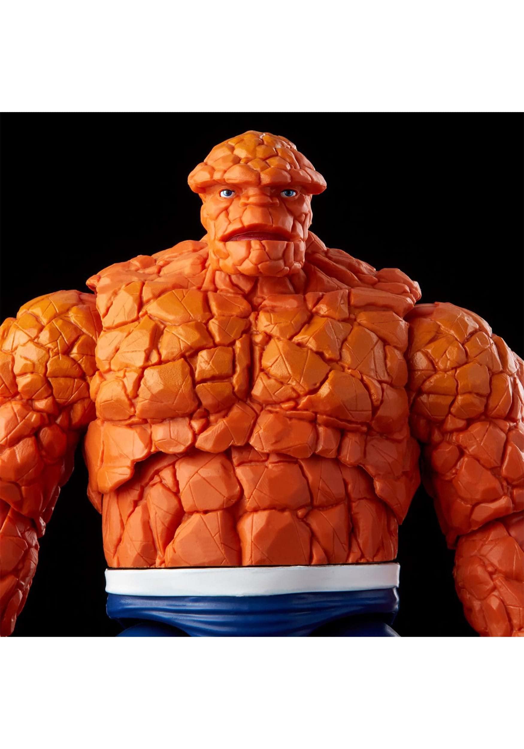 Marvel Marvel Hasbro Legends Series Retro Fantastic Four Thing 6-inch Action Figure Toy, Includes 3 Accessory