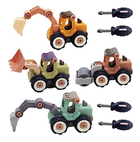 Educational Four-Pack of Toy Trucks