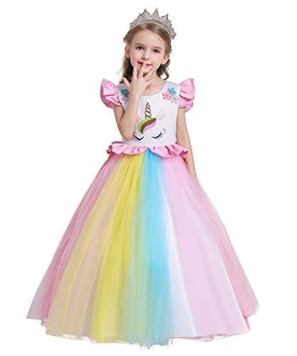 Rainbow princess dress best sale