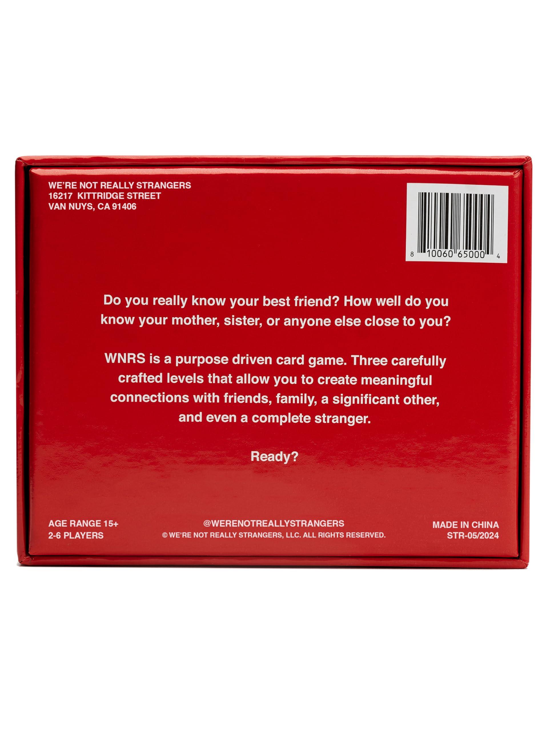 WE\'RE NOT REALLY STRANGERS WE\'RE NOT REALLY STRANGERS Card Game Bundle - Core + Adult Editions, Fun Family Party Games, Game Night, Couples Games, 2+ Players