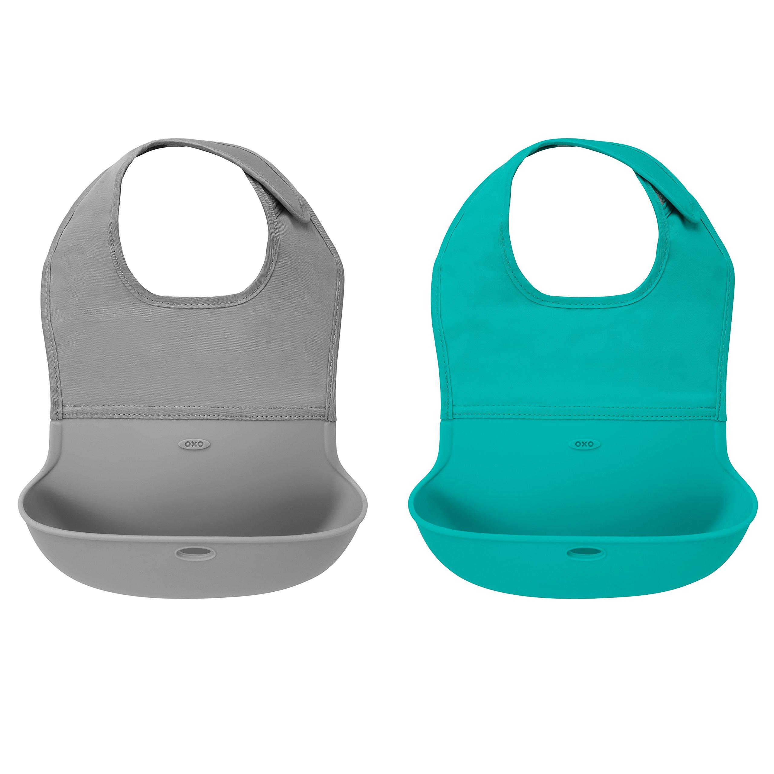 OXO OXO Tot Perch Booster Seat with Straps, Gray & Tot Nest Booster Seat with Removable Cushion