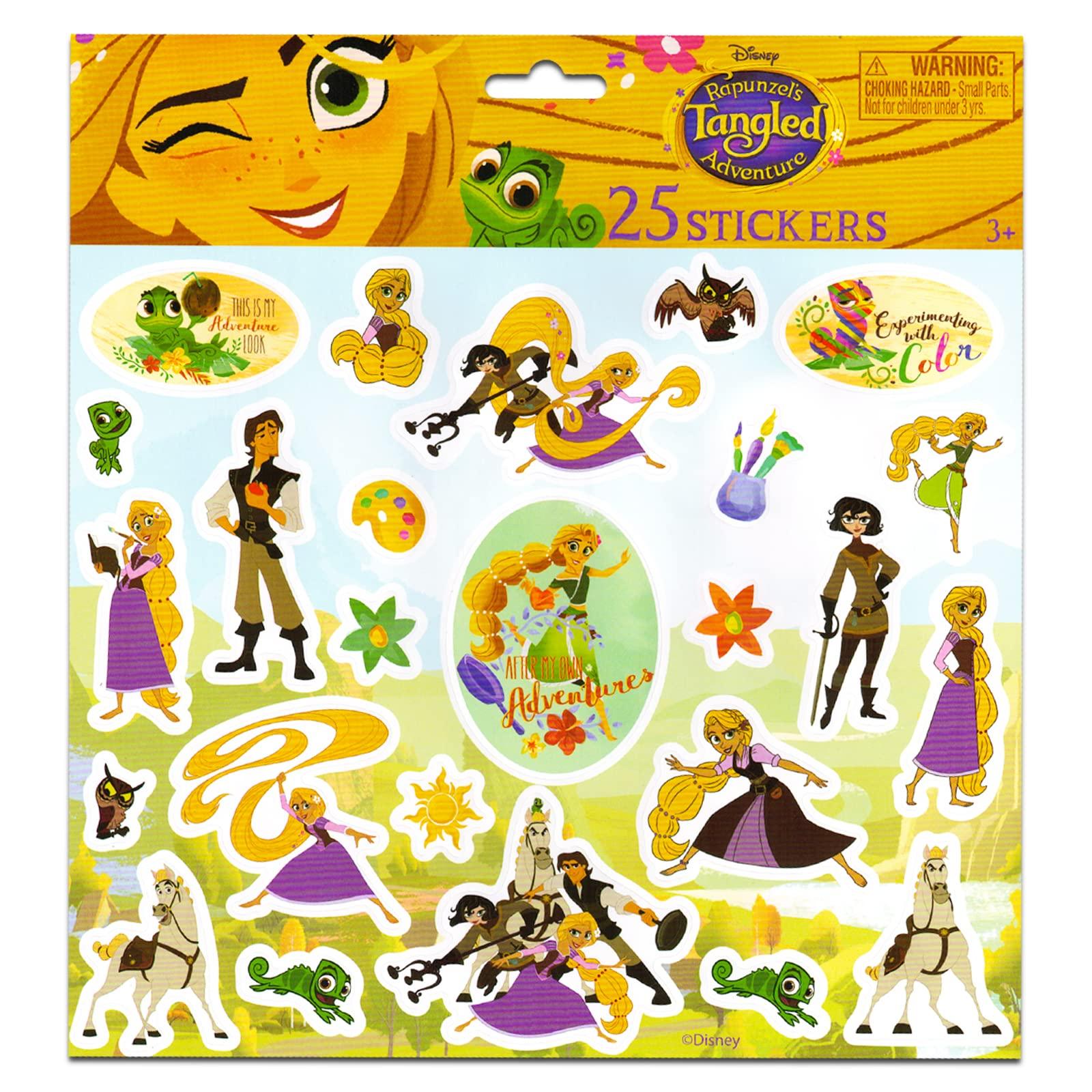 Disney Disney Princess Rapunzel Doll for Girls - Tangled Toy Bundle with 4" Rapunzel Mini Doll Plus Rapunzel Stickers, More | Mini Disney Princess Figurines Rapunzel