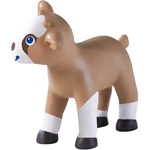 HABA HABA Little Friends Goat Kid - 2\" Chunky Plastic Farm Animal Toy Figure