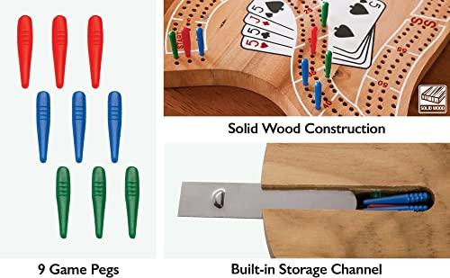 Mainstreet Classics by GLD Products Mainstreet Classics Wooden "29" Cribbage Board Game Set