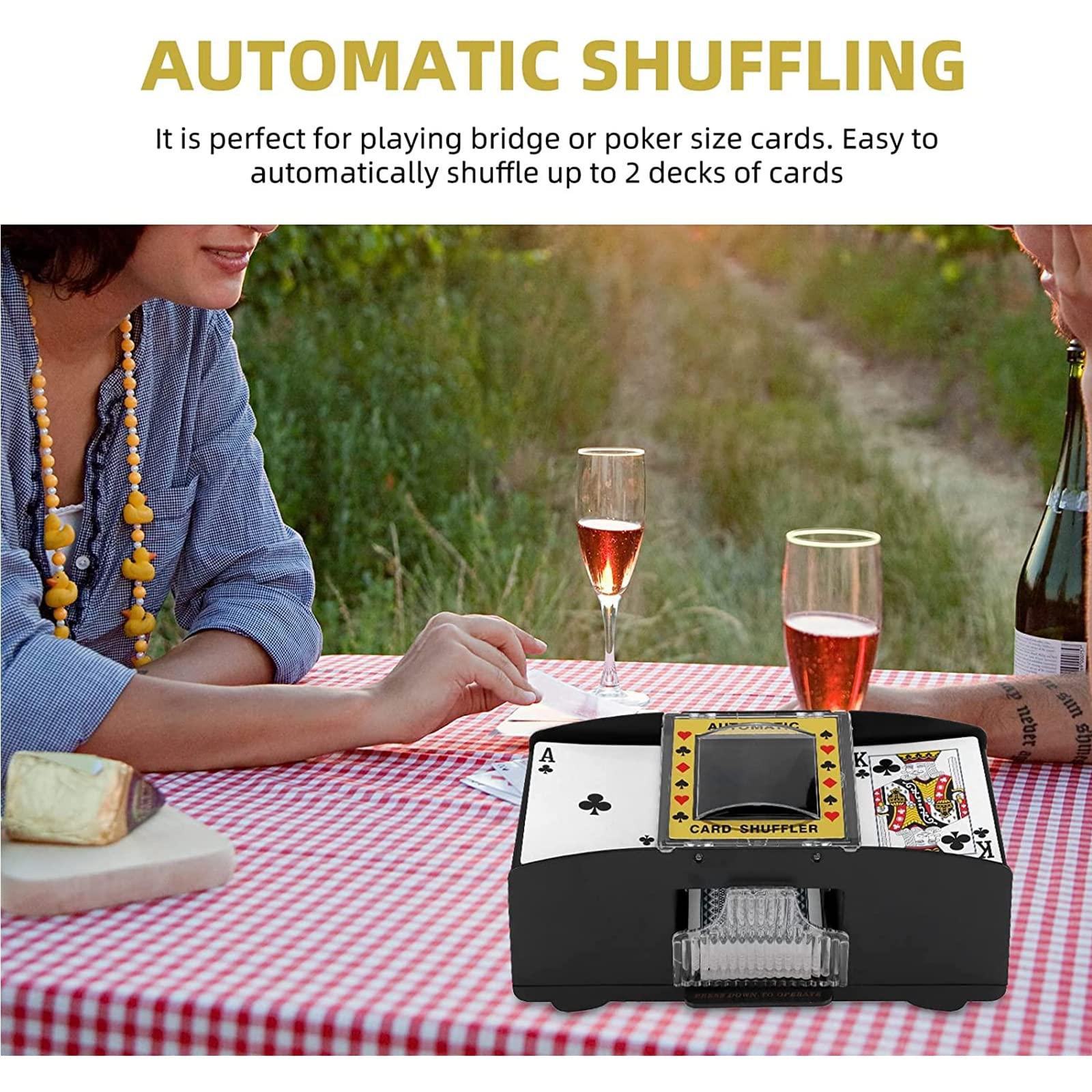 Lxwyq Automatic Card Shuffler, Mlangeur automatique de cartes, distributeur de cartes lectriques prenant en charge diverses mthodes de jeu personnalises pour jeu de cartes jouer, UNO, poker, jeux de c