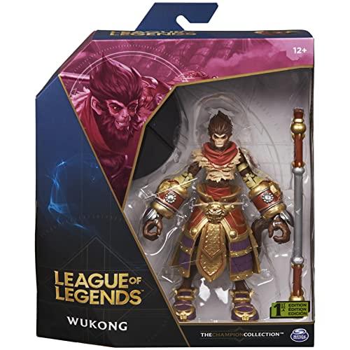 League of Legends League of Legends, 6-Inch Wukong Collectible Figure with Premium Details and Enchanted Staff Accessory, Champion Collection, Ages 12 and Up
