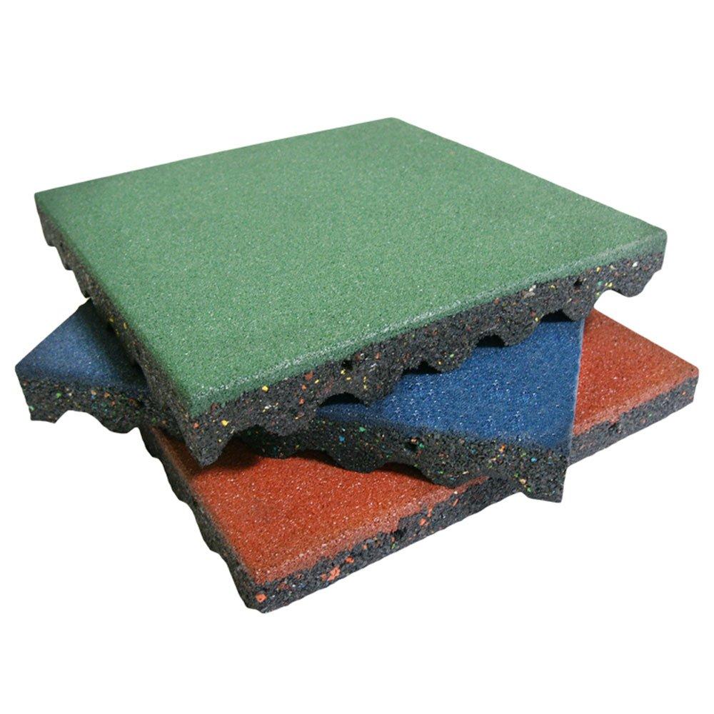 Rubber-Cal Rubber-Cal Eco-Safety Interlocking Playground Tiles - 2.50 x 19.5 x 19.5 inch - 20 Pack - 55 Sq.Ft. Coverage - Coal