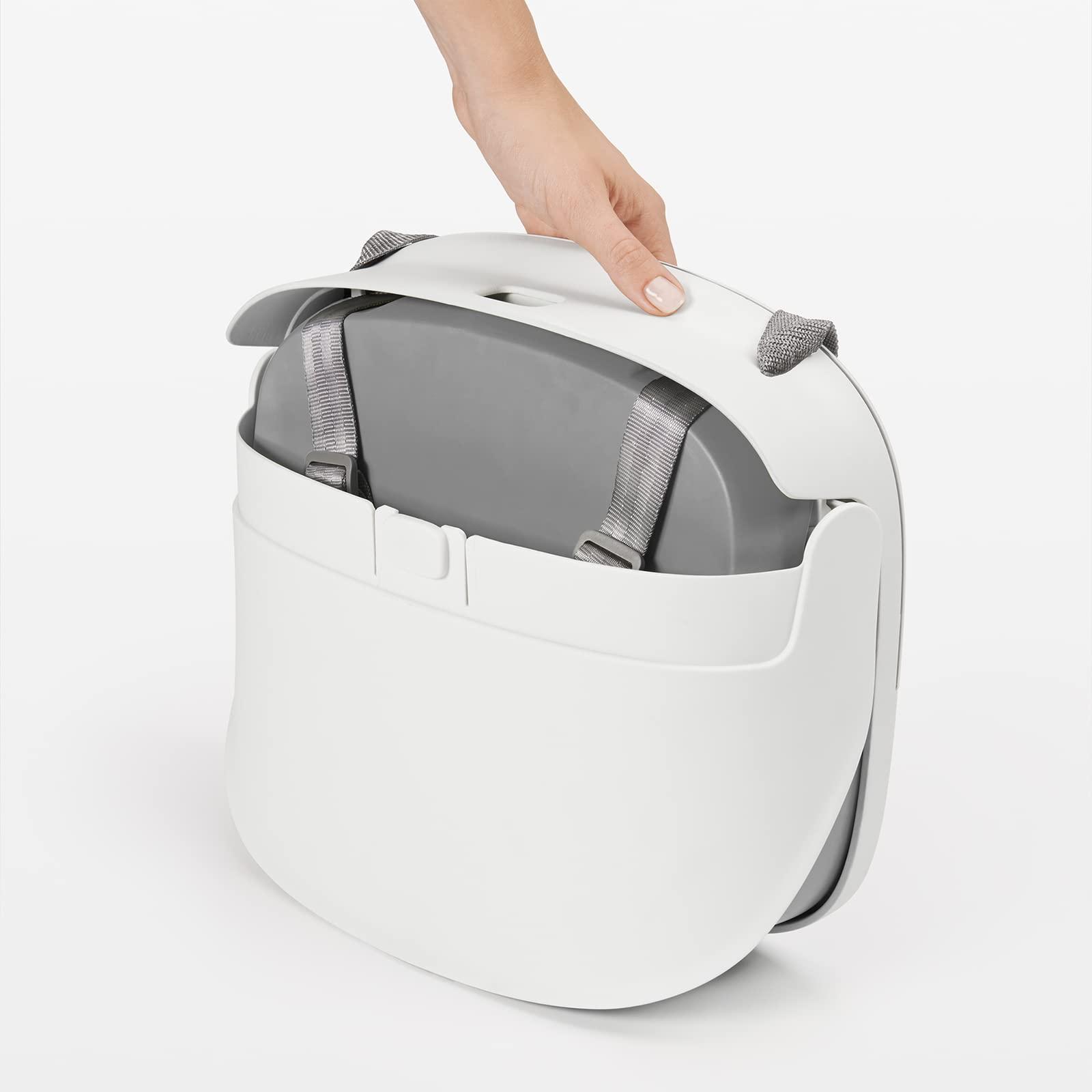 OXO OXO Tot Perch Booster Seat with Straps, Gray & Tot Nest Booster Seat with Removable Cushion