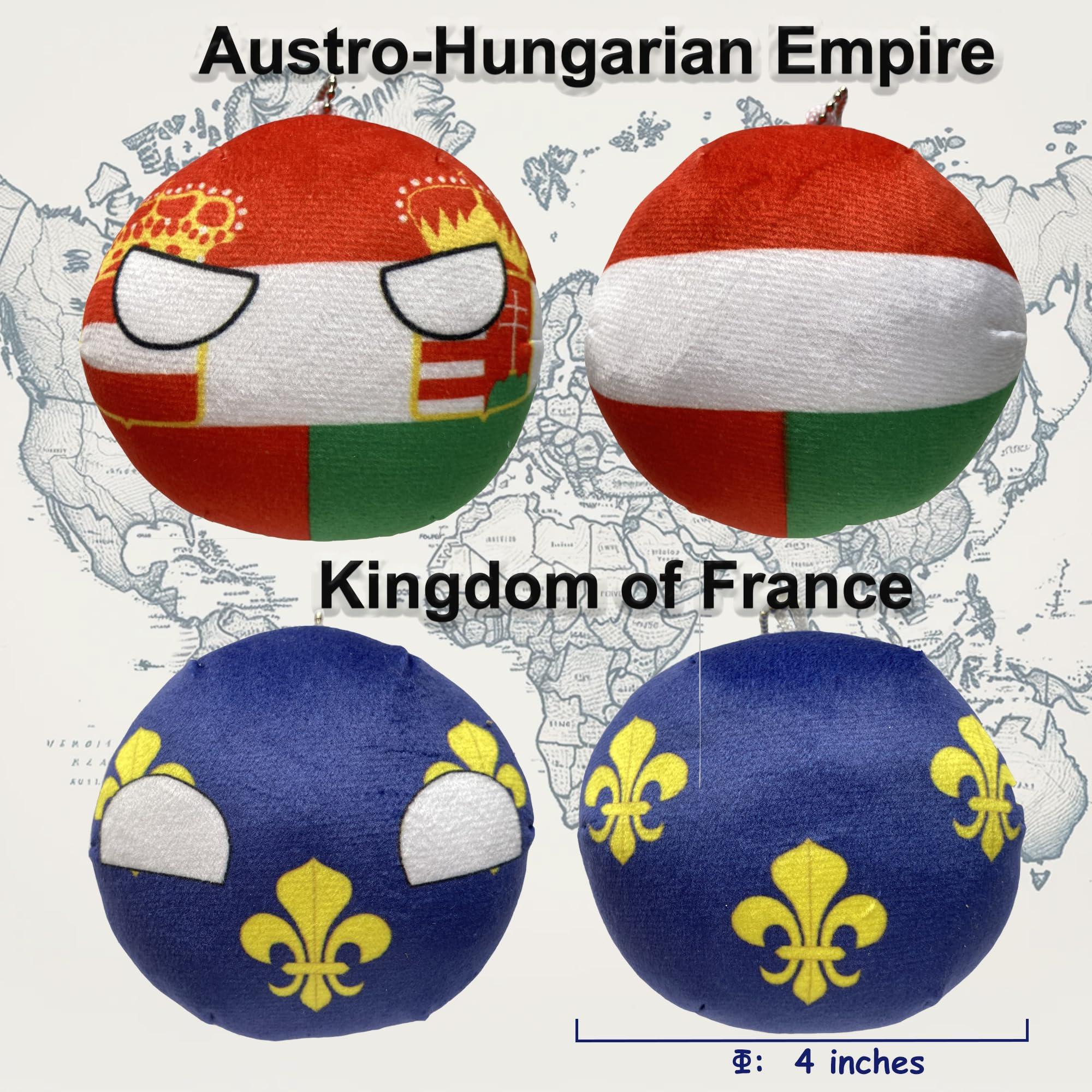 Raclove Raclove 6PC Countryballs Plushies - Soft & Educational National Character Toys. Your Collection of Countryball and Polandball Plushies. (42HR-PR-AH-QG-KF-YN)