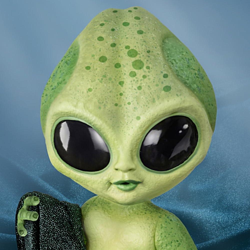 The Ashton-Drake Galleries Lumina Hand-Painted Alien Baby Doll Featuring Glow-in-The Dark Vinyl Skin