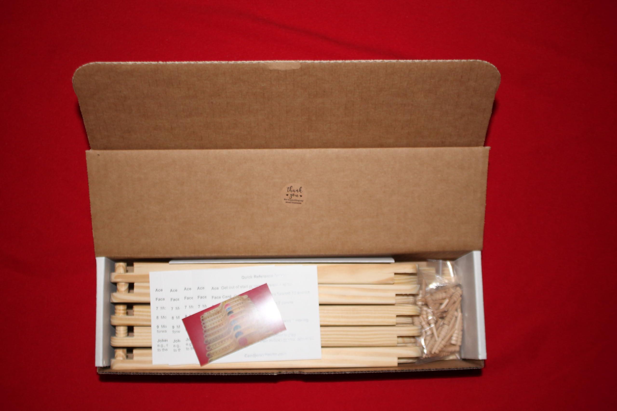 Generic Pegs and Jokers for Adults, Unfinished 10 Player Board Game Made of Select Pine Wood, by C and J Woodtechs. Game Pieces and Peg Pieces are not Painted or polyurathaned.