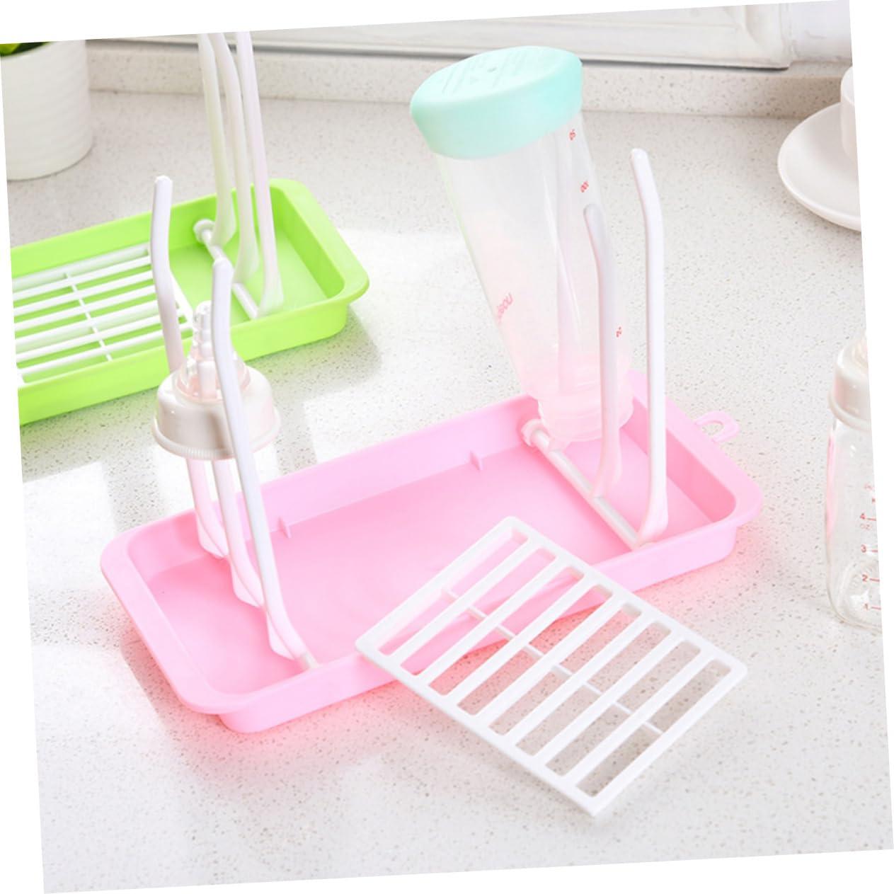 Abaodam Abaodam Bottle Drying Rack Foldable Compact New Born Bottle Holder Fits Sippy Cups Nipples Pp Material