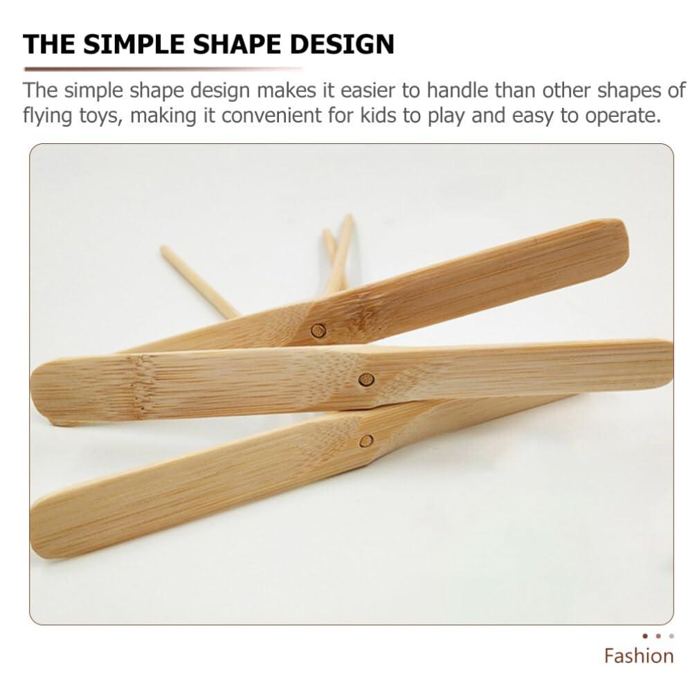 Zerodeko Zerodeko 20pcs Bamboo Dragonfly Kids Playthings Outdoor Flying Toys Party Favors Kids Throw and Catch Toy Exercise Toy Kids Flying Toys Interactive Toys Children Toy Garden Flying Toys