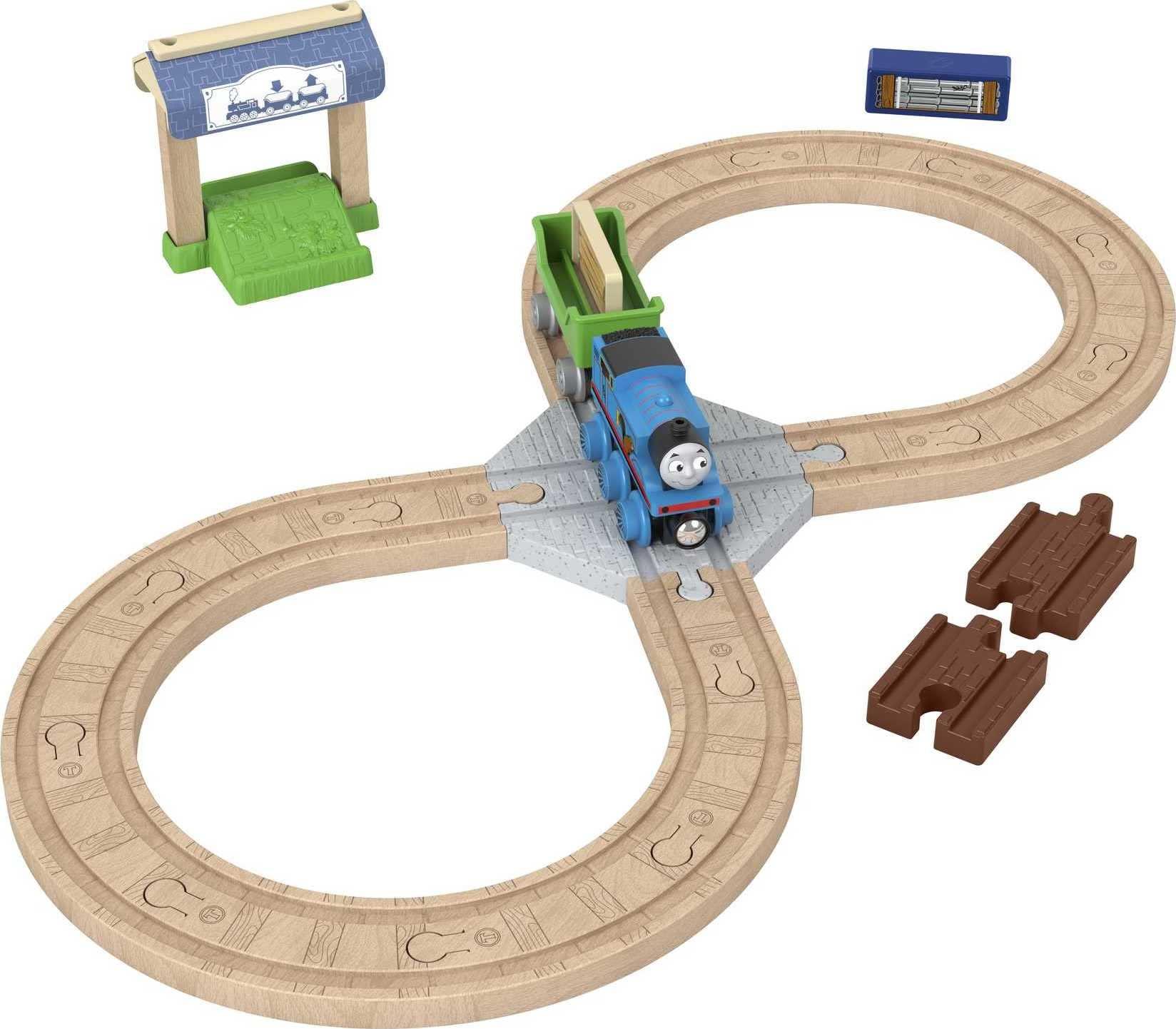 Thomas & Friends Thomas & Friends Wooden Railway Toy Train Set Figure 8 Track Pack with Thomas Wood Engine for Preschool Kids Ages 3+ Years (Amazon Exclusive)