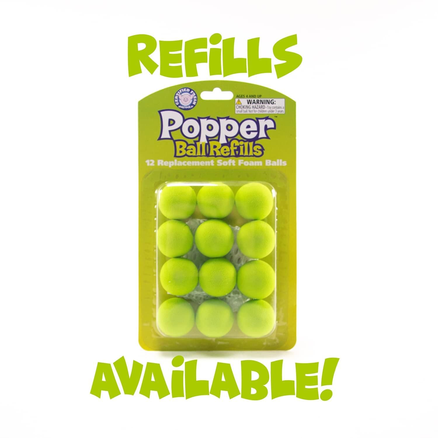 Hog Wild Hog Wild Pig Ball Popper Toy - Includes 4 Soft Foam Balls - Squeeze to Pop Air Powered Balls Up to 20 Feet - Launcher Safe for Indoor/Outdoor Play - Party Favor Gift for Kids, Girls, Boys Ages 5+
