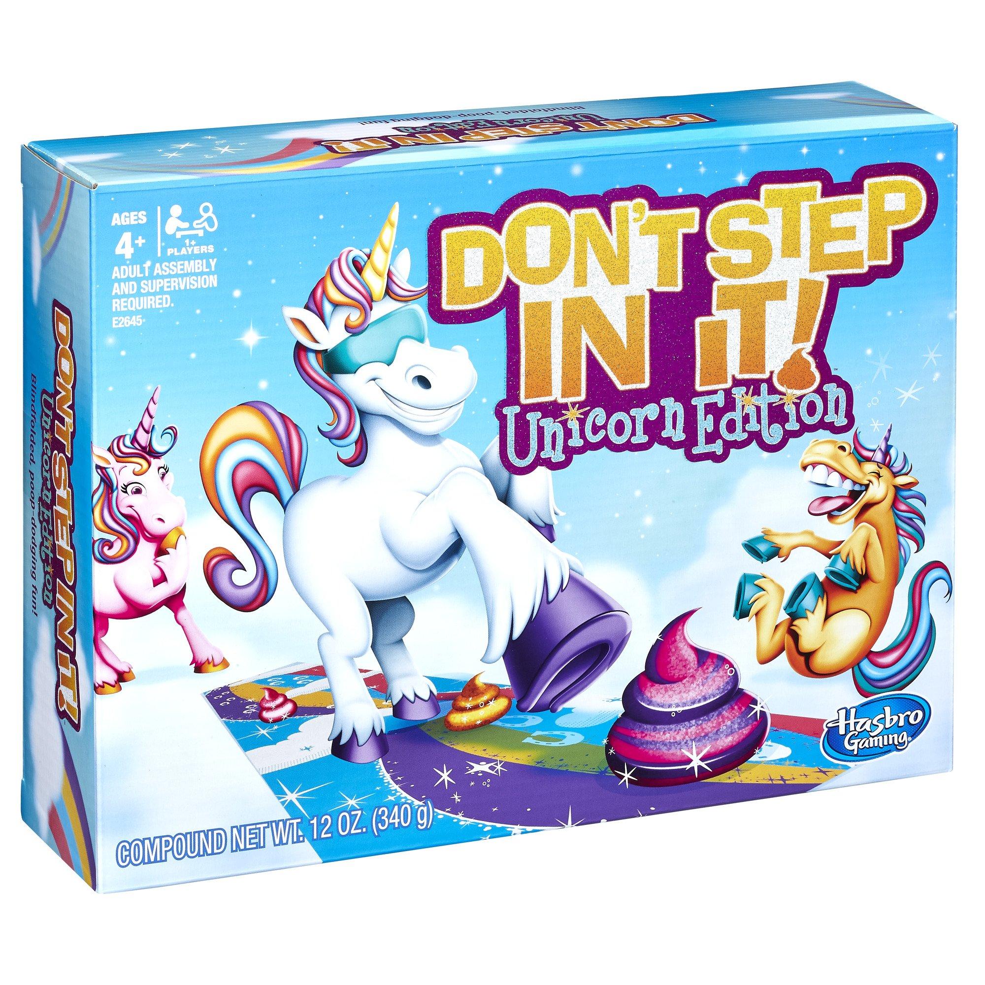 Hasbro Gaming Hasbro Gaming Don’t Step In It Game, Unicorn Edition (Amazon Exclusive), 4 years & up