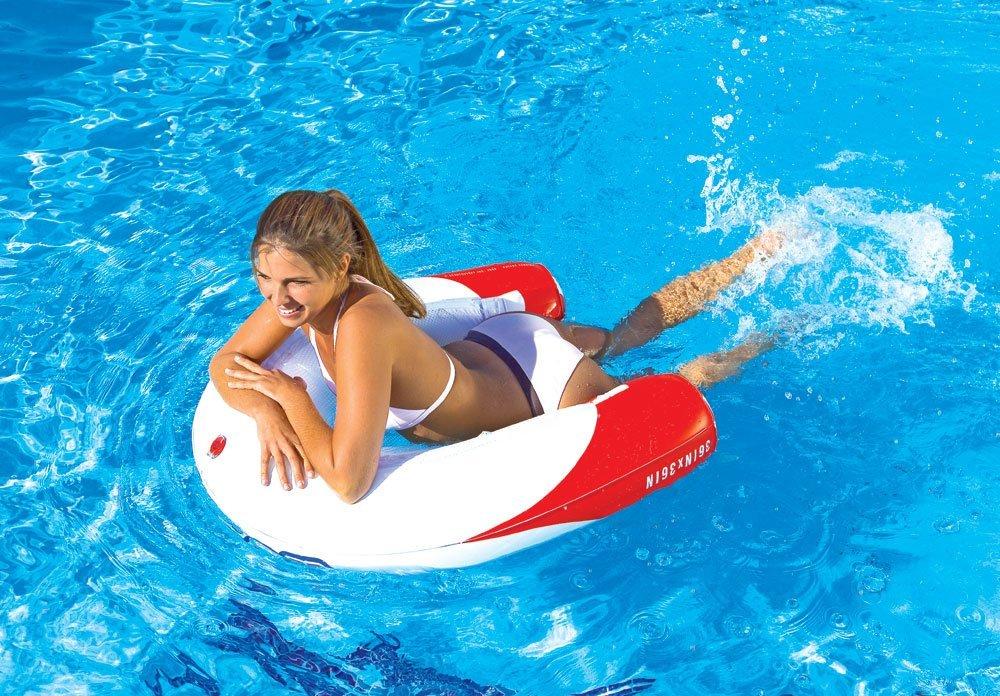 SportsStuff SPORTSSTUFF NOODLER Pool Float Lounge Bundle | Sportsstuff Noodler 1 Inflatable Floating Lounge Chair