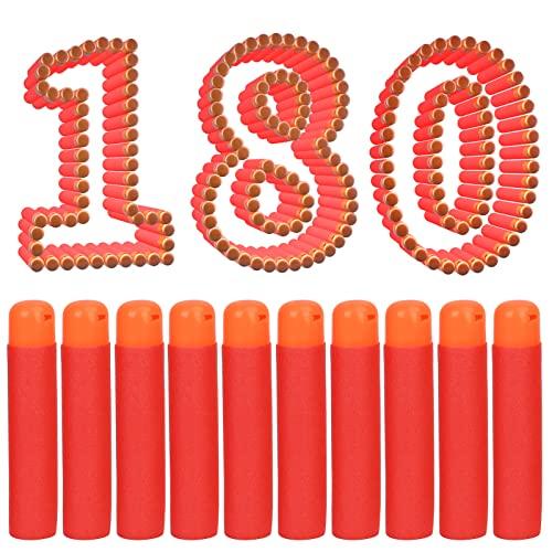 lififun lififun Mega Dart Refill Pack 180 Pcs Compatible with Nerf N-Strike Mega Series Blasters, Red