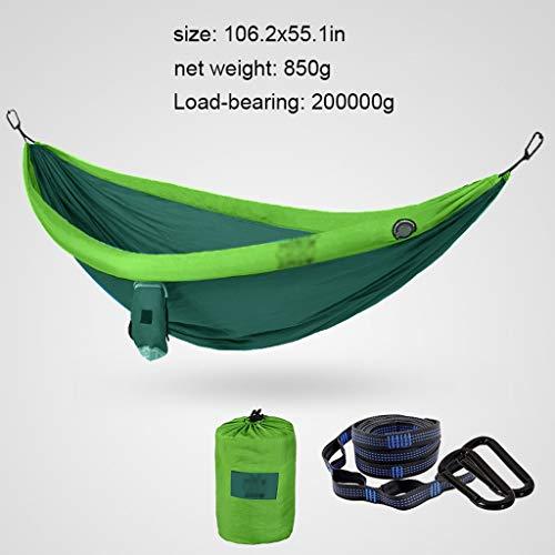 zxb-shop zxb-shop Swings Double Inflatable Outdoor Hammock Swing Anti-Rollover Wild Camping Hammock Indoor and Outdoor Hanging Chair Swing 106.5x55.1 Inches Swing Outside Toys (Color : A)