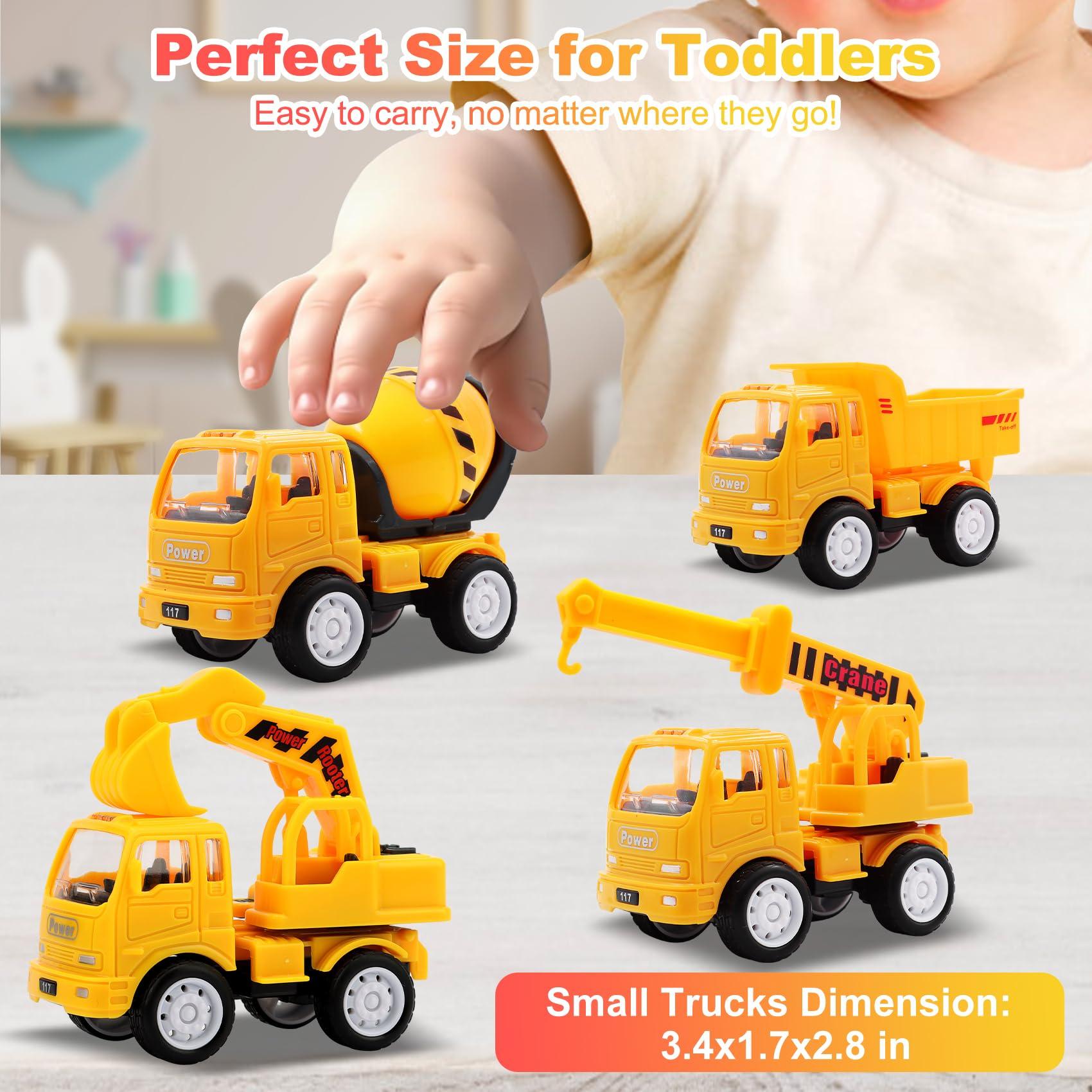 Nicmore Nicmore Construction Truck Toddler Toys Car: Toys for 1 2 3 4 Year Old Boy 5 in 1 Carrier Toys for Kids Age 1-3 2-4| 18 Months 2 Year Old Boy Christmas Birthday Gifts