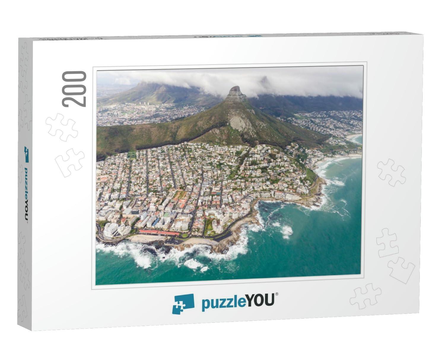 puzzleYOU Aerial View of Cape Town South Africa... Jigsaw Puzzle Jigsaw Puzzle with 200 Pieces